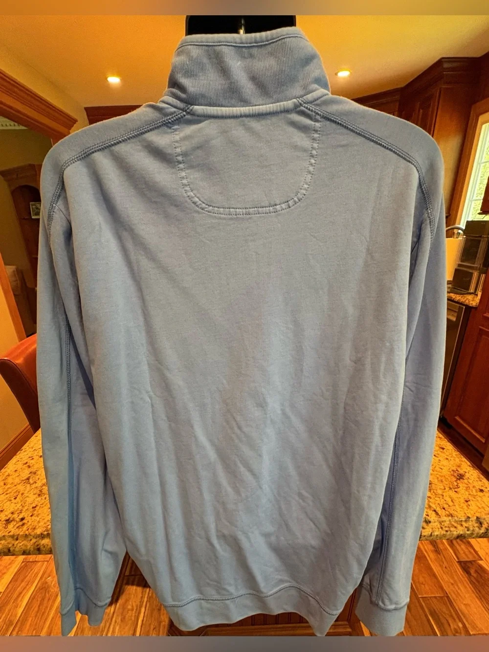 Tommy Bahama‎ men’s quarter zip pullover. Sharp blue with logo. XL